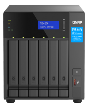 QNAP TVS-h674-i5-32GB RAM 6 Hdd Yuvalı Tower NAS